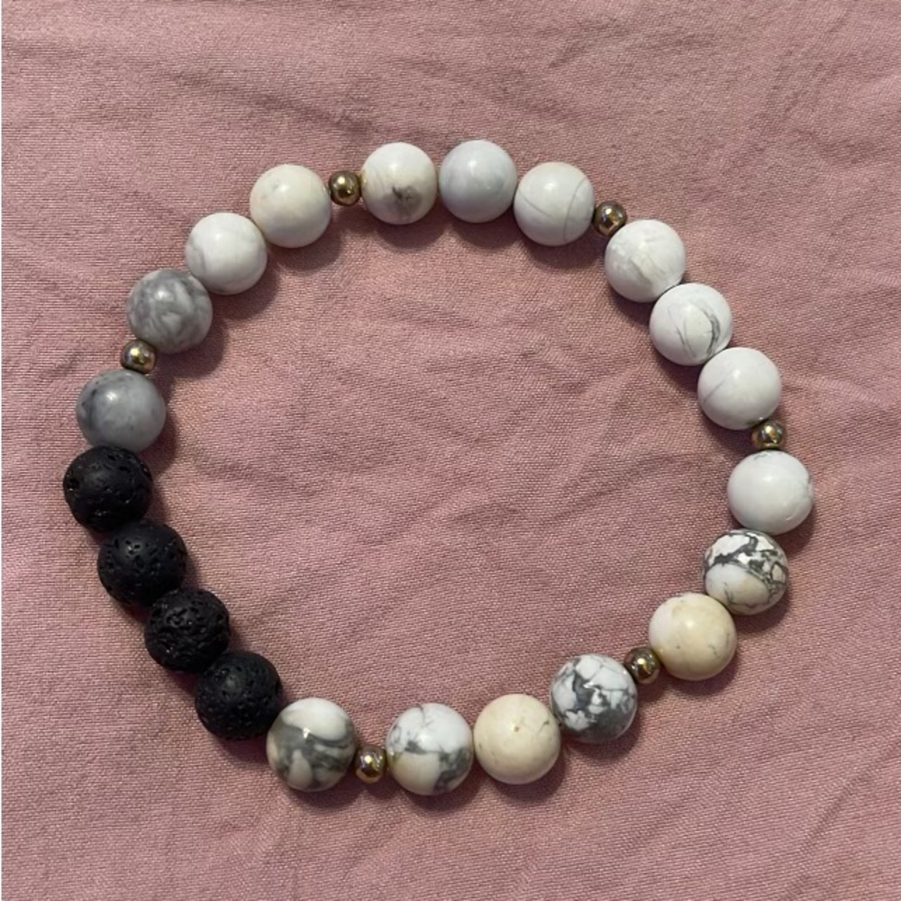 White Crystal quartz bracelet